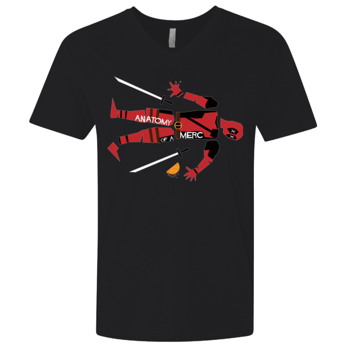 T-Shirts Black / X-Small Anatomy of A Merc Men's Premium V-Neck