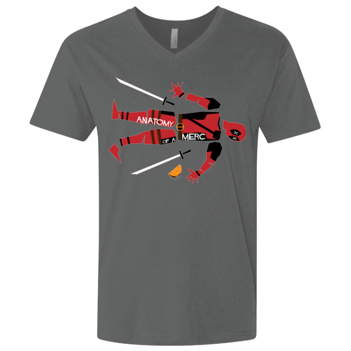 T-Shirts Heavy Metal / X-Small Anatomy of A Merc Men's Premium V-Neck