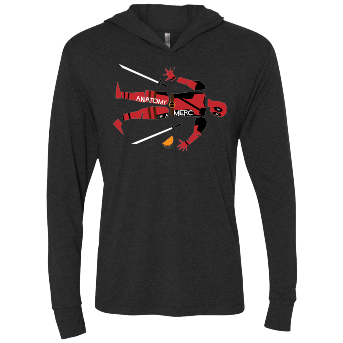 T-Shirts Vintage Black / X-Small Anatomy of A Merc Triblend Long Sleeve Hoodie Tee