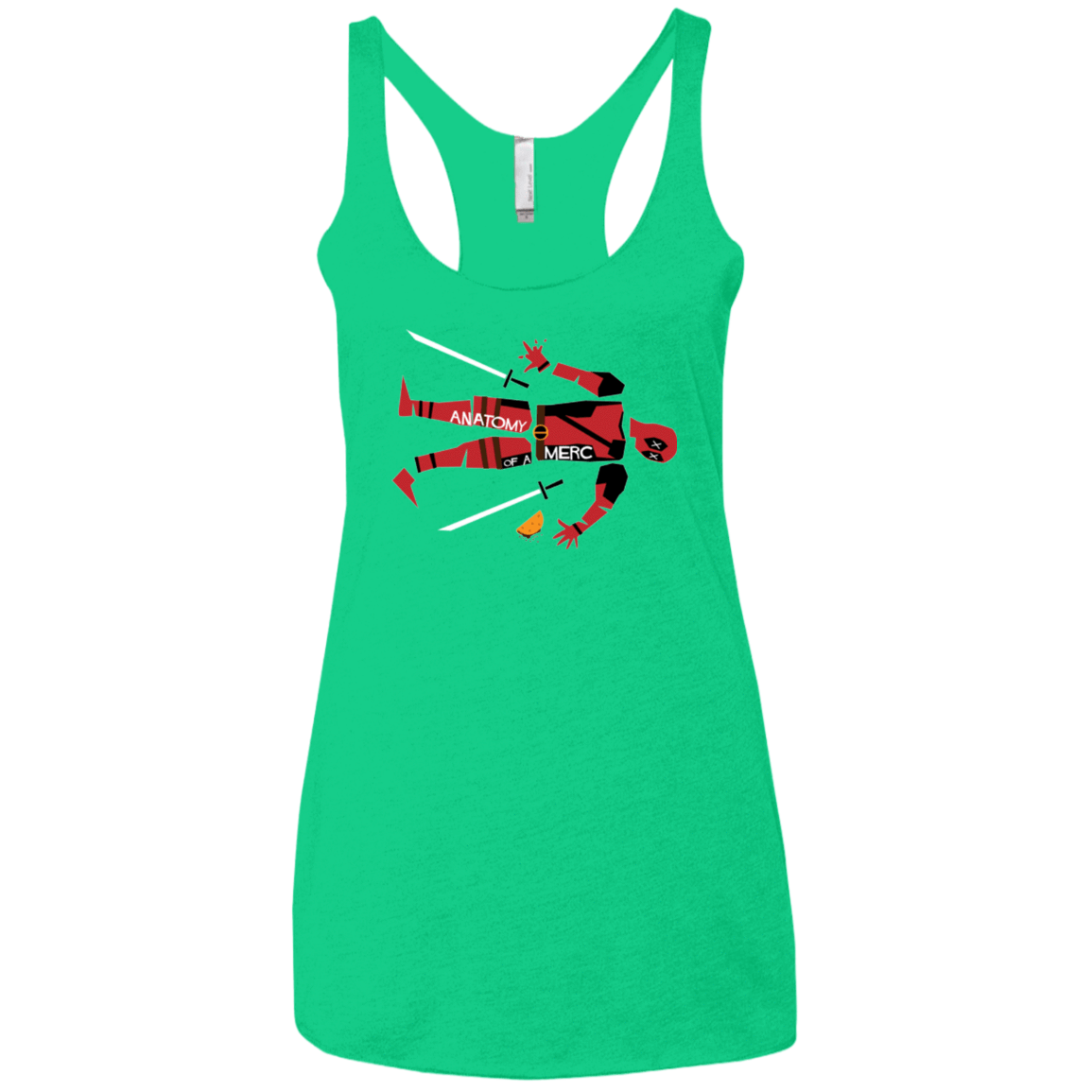 T-Shirts Envy / X-Small Anatomy of A Merc Women's Triblend Racerback Tank