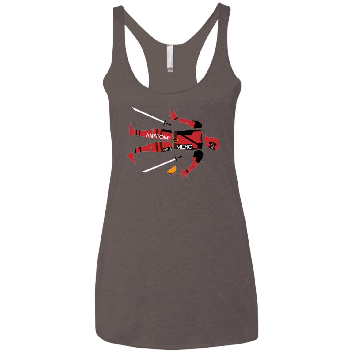 T-Shirts Macchiato / X-Small Anatomy of A Merc Women's Triblend Racerback Tank