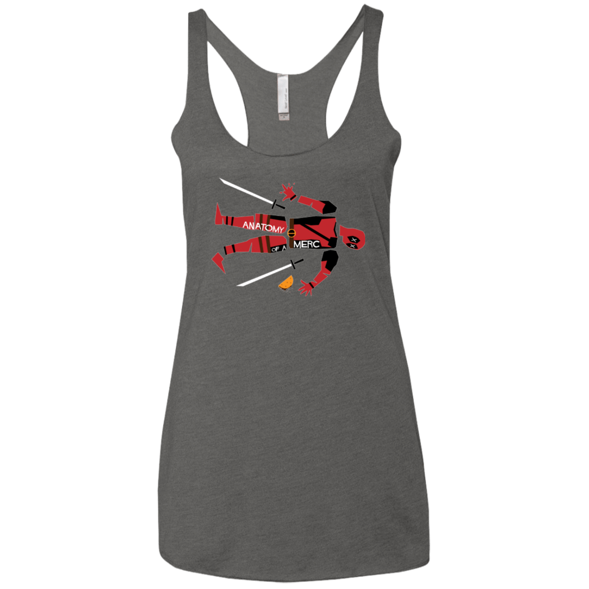 T-Shirts Premium Heather / X-Small Anatomy of A Merc Women's Triblend Racerback Tank