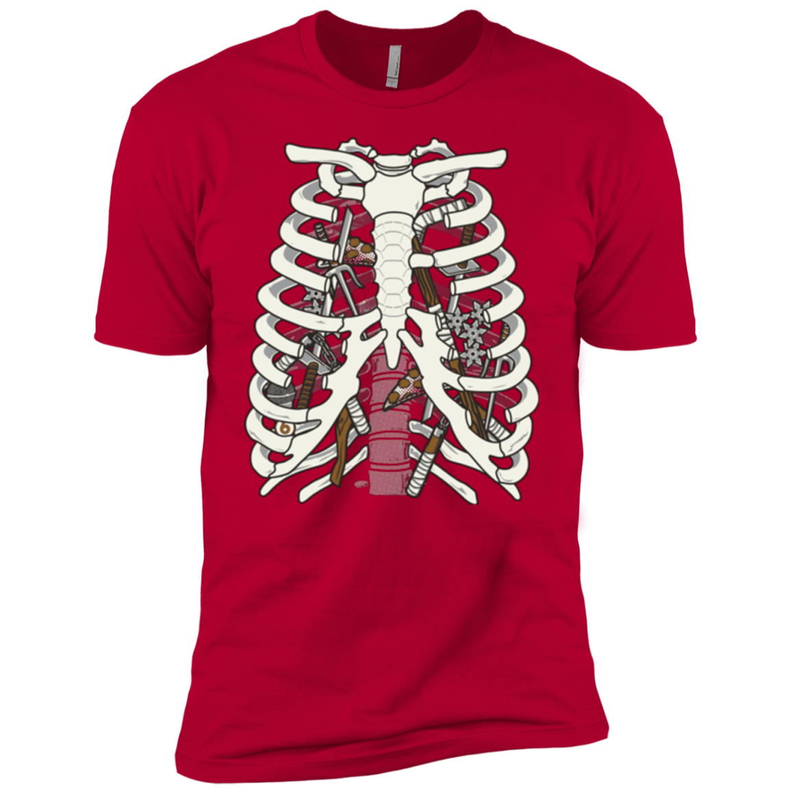 T-Shirts Red / YXS Anatomy of a Ninja Turtle Boys Premium T-Shirt