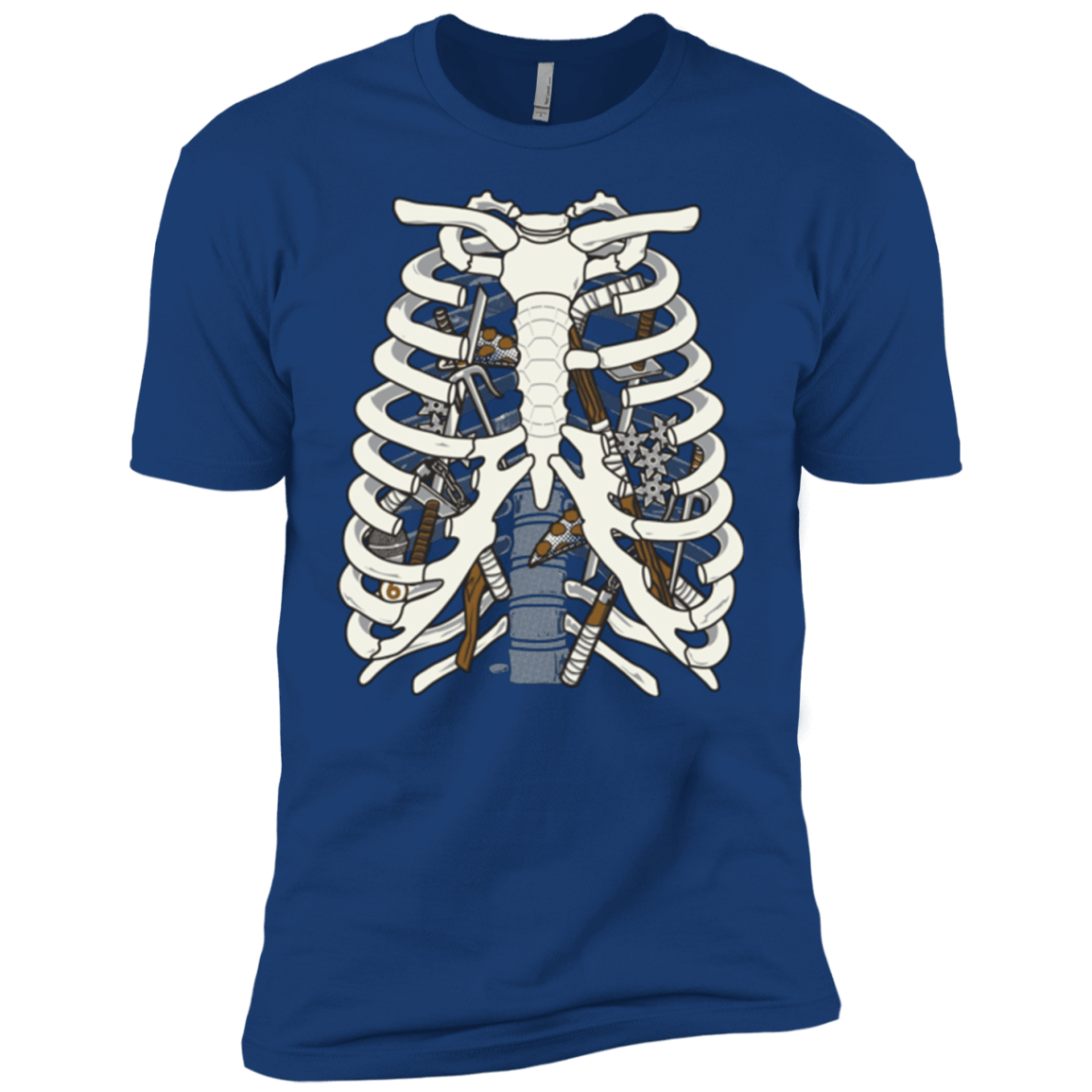 T-Shirts Royal / YXS Anatomy of a Ninja Turtle Boys Premium T-Shirt