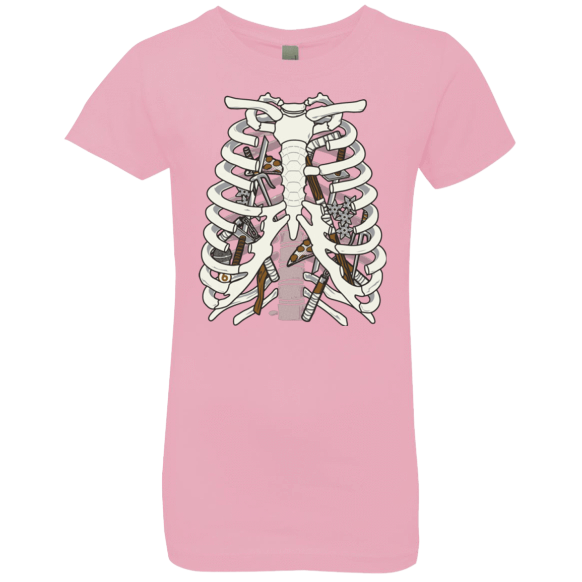 T-Shirts Light Pink / YXS Anatomy of a Ninja Turtle Girls Premium T-Shirt