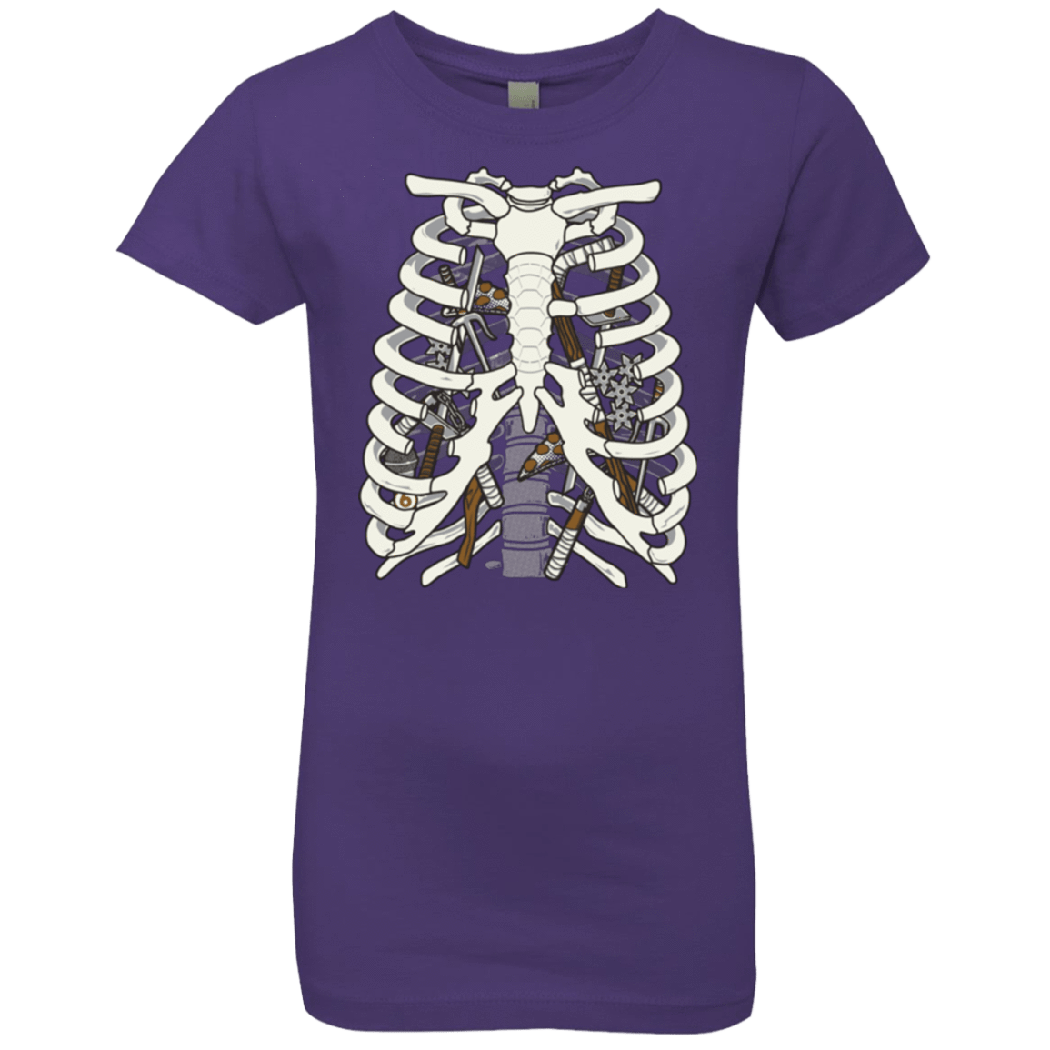 T-Shirts Purple Rush / YXS Anatomy of a Ninja Turtle Girls Premium T-Shirt