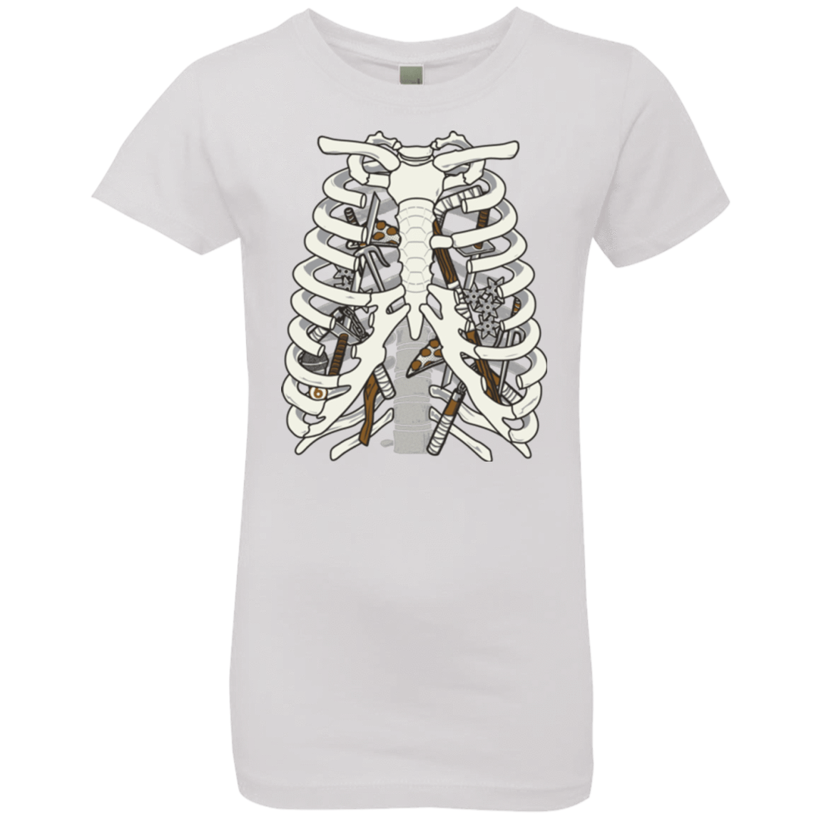 T-Shirts White / YXS Anatomy of a Ninja Turtle Girls Premium T-Shirt