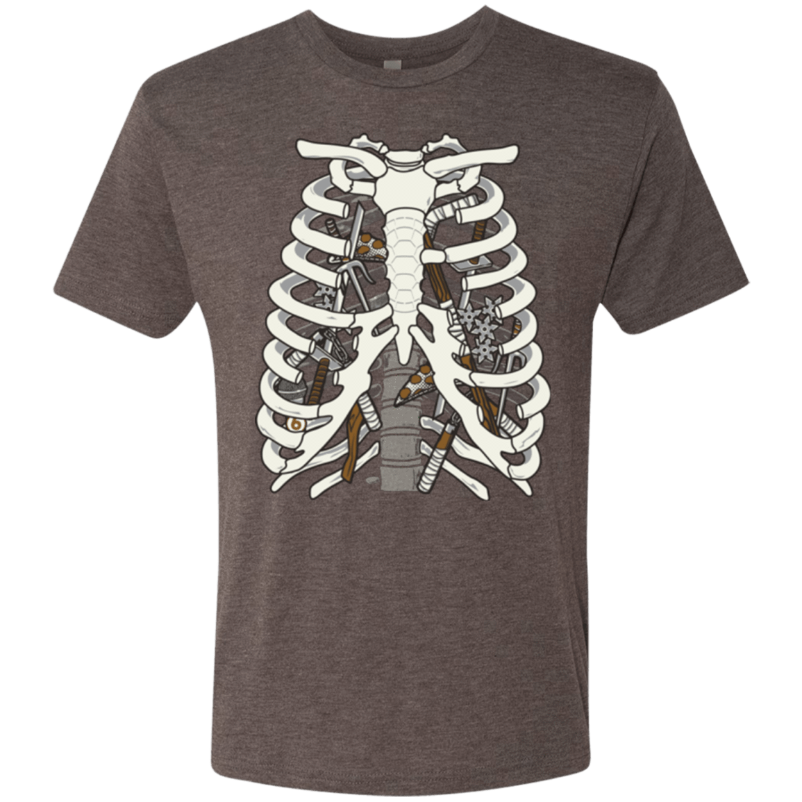 T-Shirts Macchiato / Small Anatomy of a Ninja Turtle Men's Triblend T-Shirt