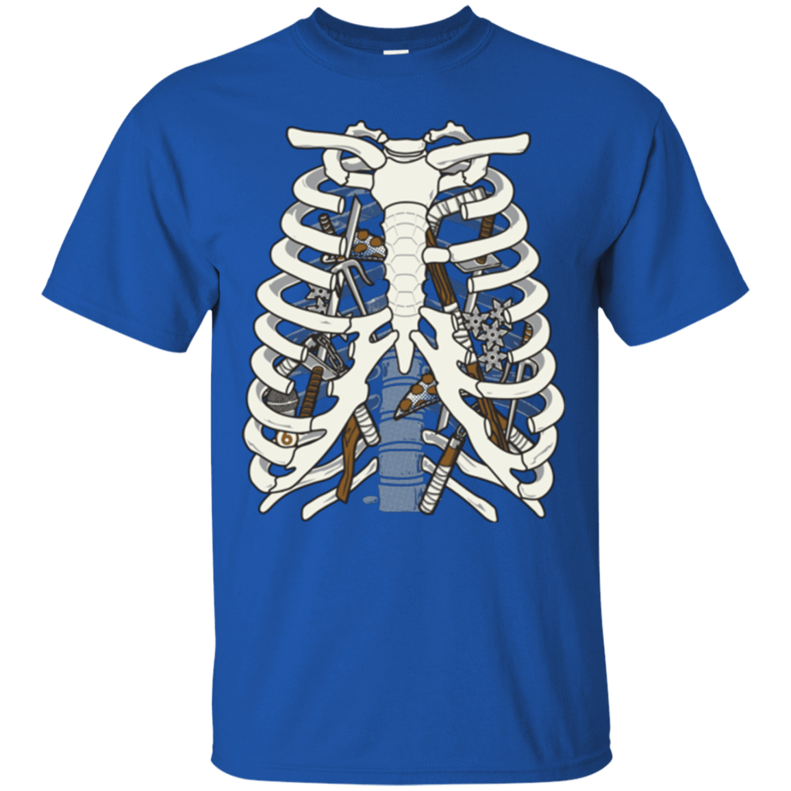 T-Shirts Royal / Small Anatomy of a Ninja Turtle T-Shirt