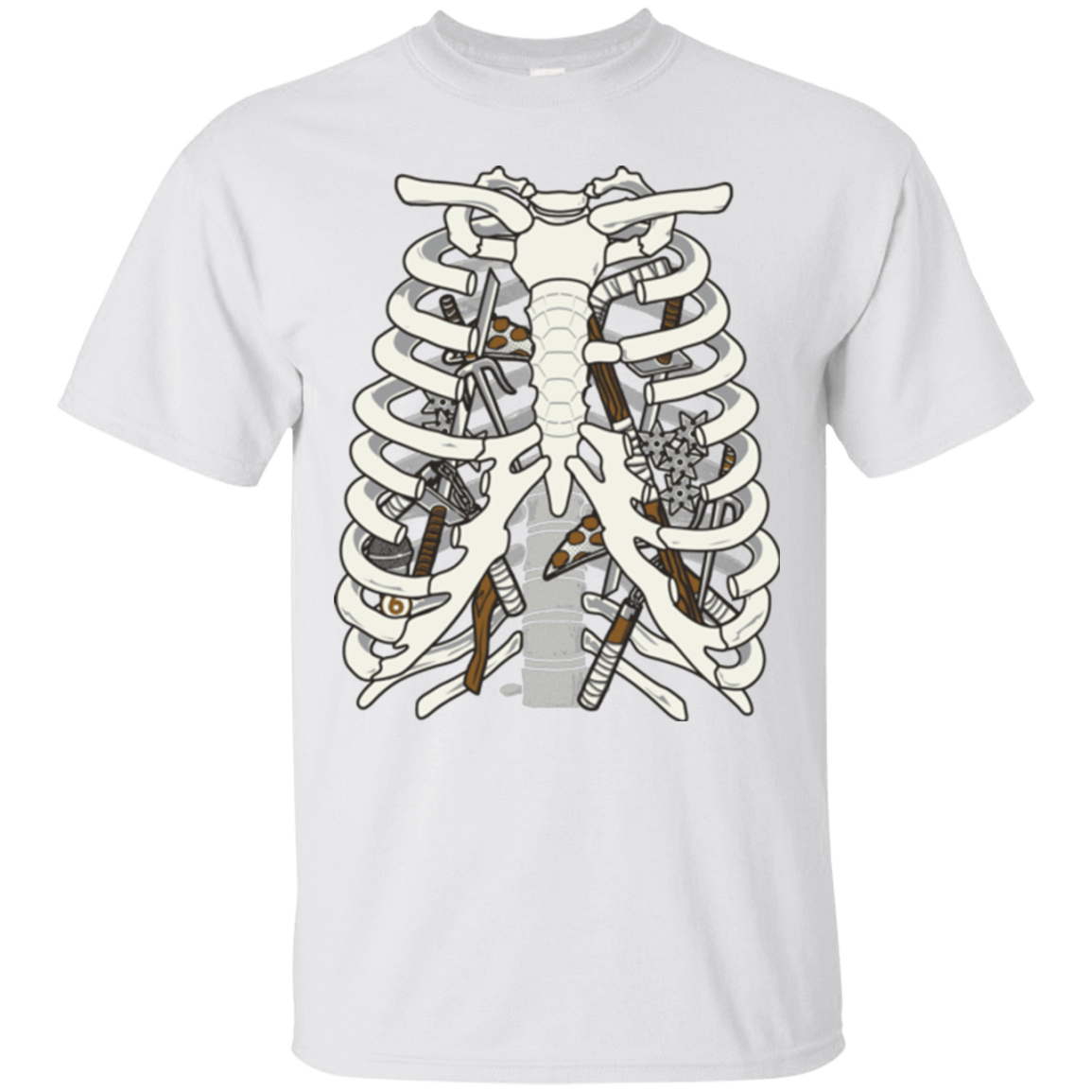 T-Shirts White / Small Anatomy of a Ninja Turtle T-Shirt