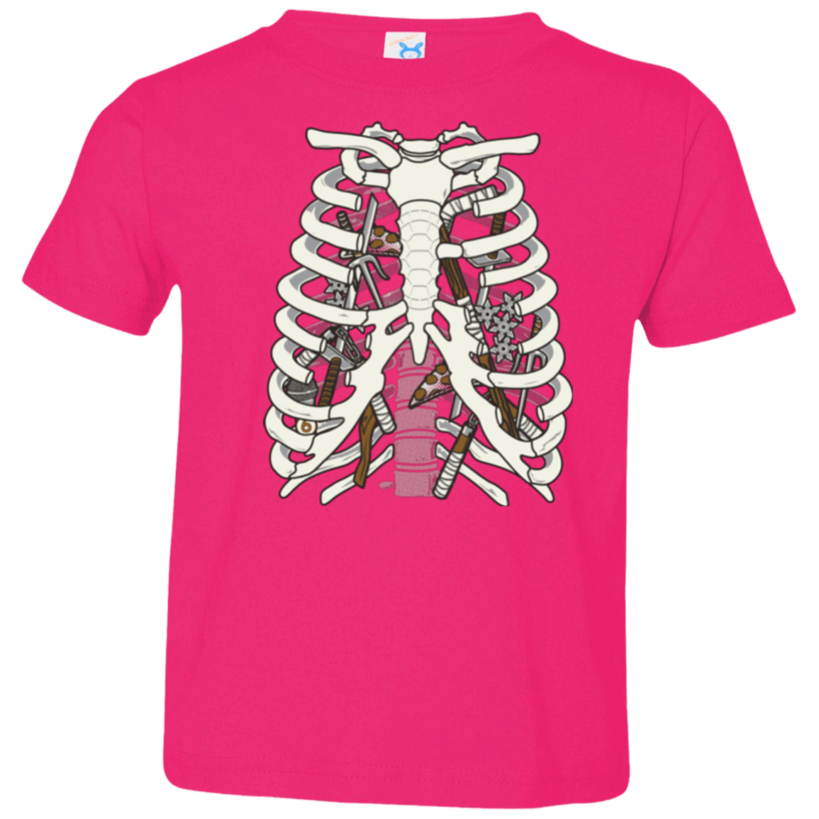 T-Shirts Hot Pink / 2T Anatomy of a Ninja Turtle Toddler Premium T-Shirt