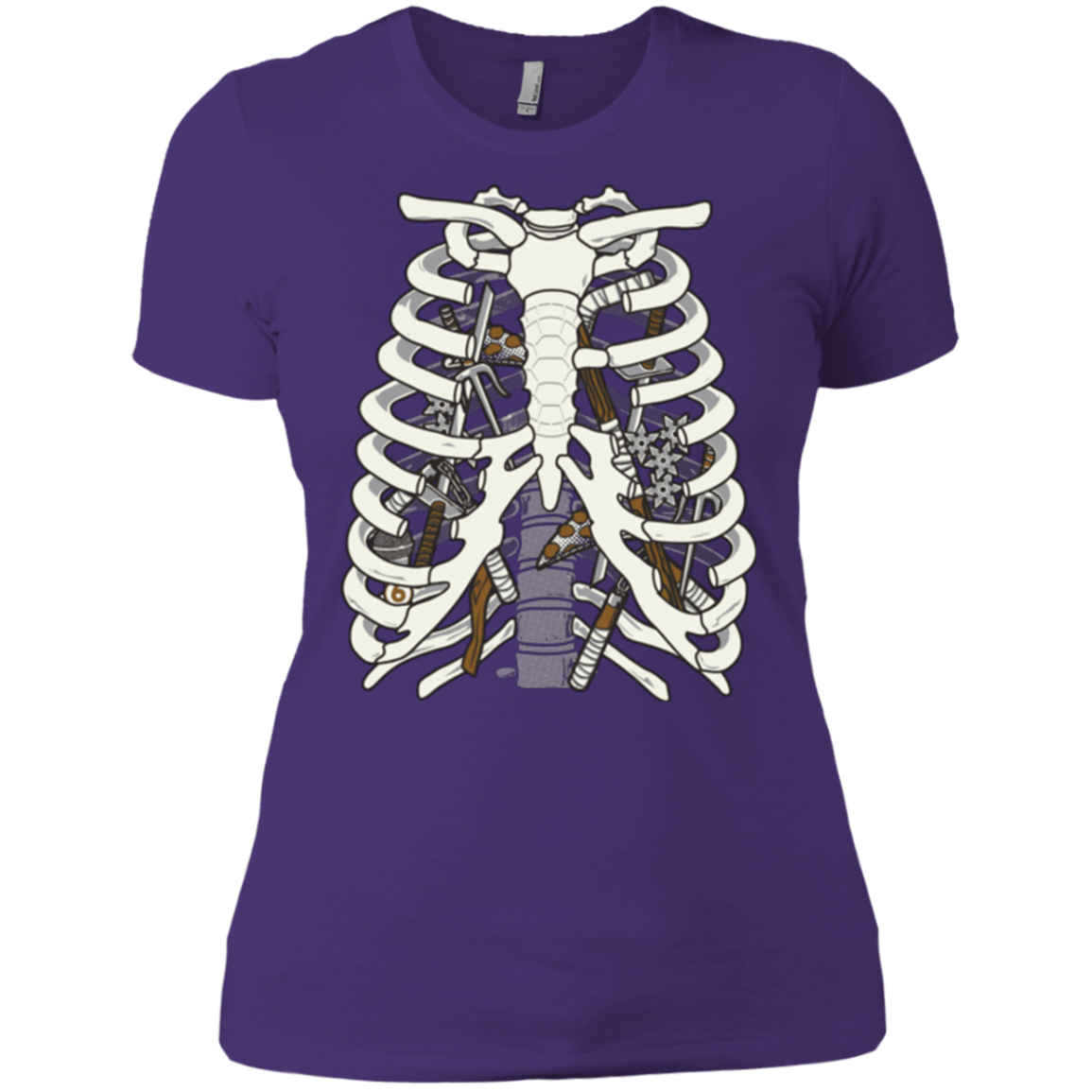 T-Shirts Purple / X-Small Anatomy of a Ninja Turtle Women's Premium T-Shirt