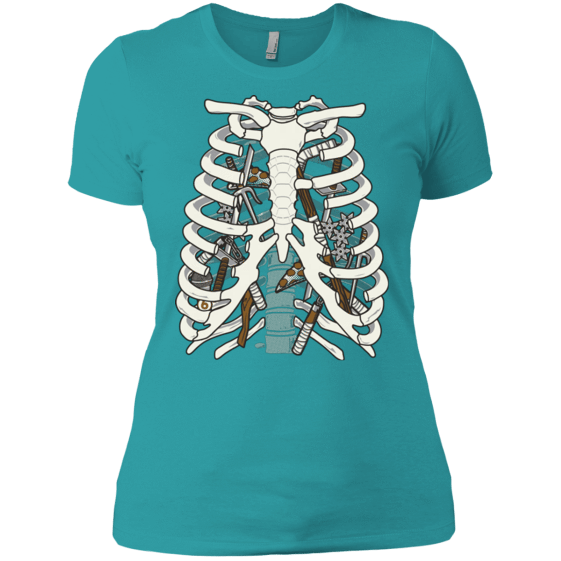 T-Shirts Tahiti Blue / X-Small Anatomy of a Ninja Turtle Women's Premium T-Shirt