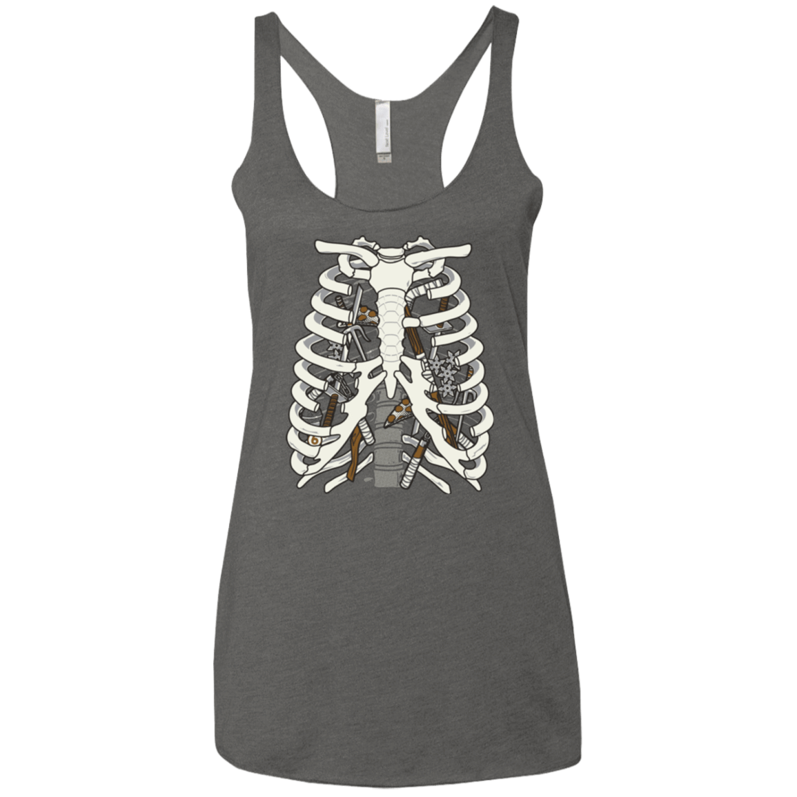 T-Shirts Premium Heather / X-Small Anatomy of a Ninja Turtle Women's Triblend Racerback Tank