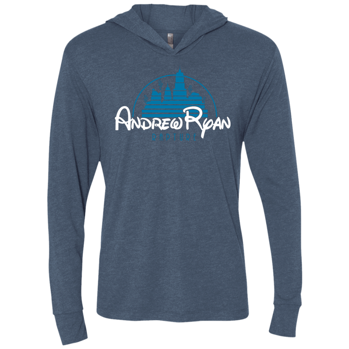 T-Shirts Indigo / X-Small ANDREWRYAN Triblend Long Sleeve Hoodie Tee