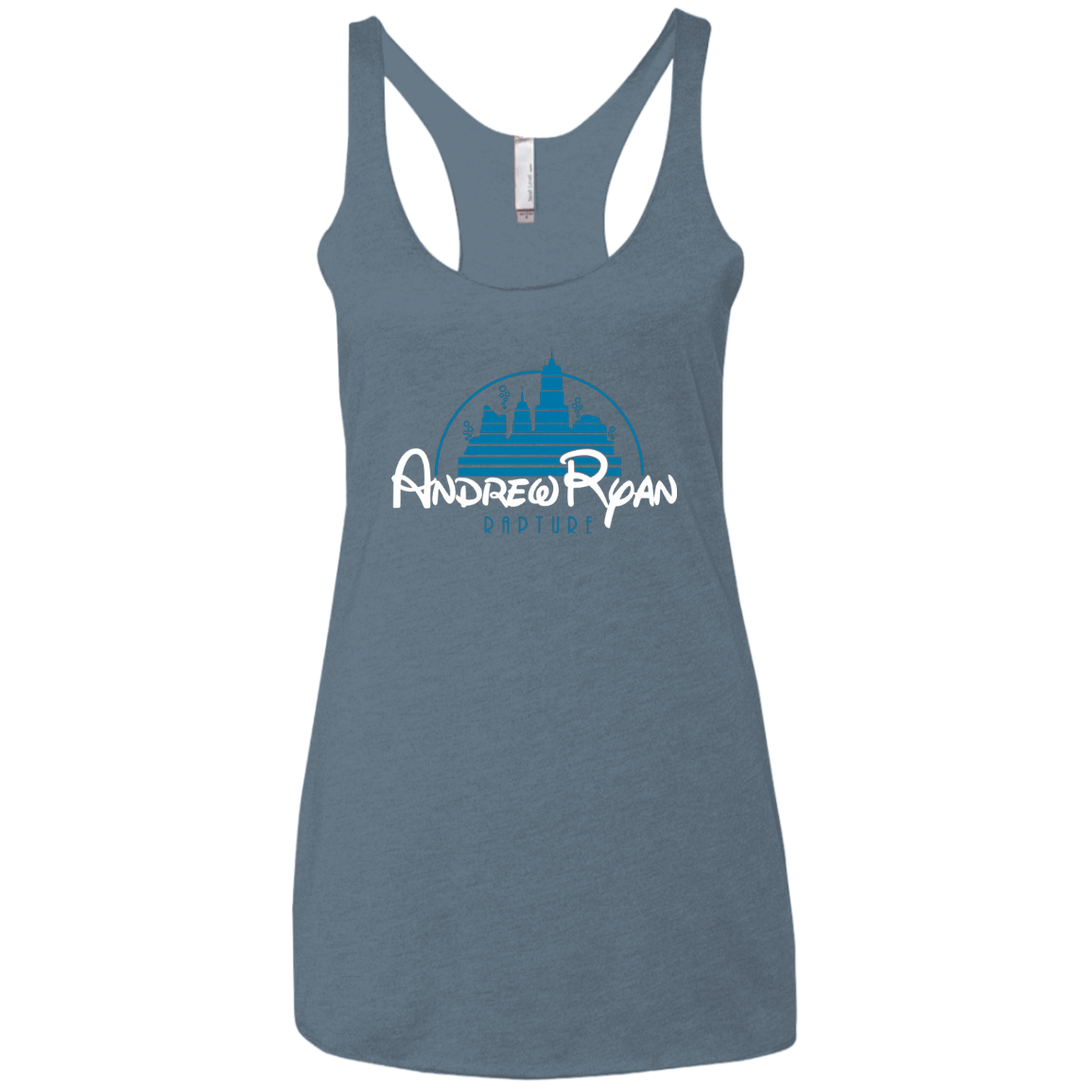 T-Shirts Indigo / X-Small ANDREWRYAN Women's Triblend Racerback Tank