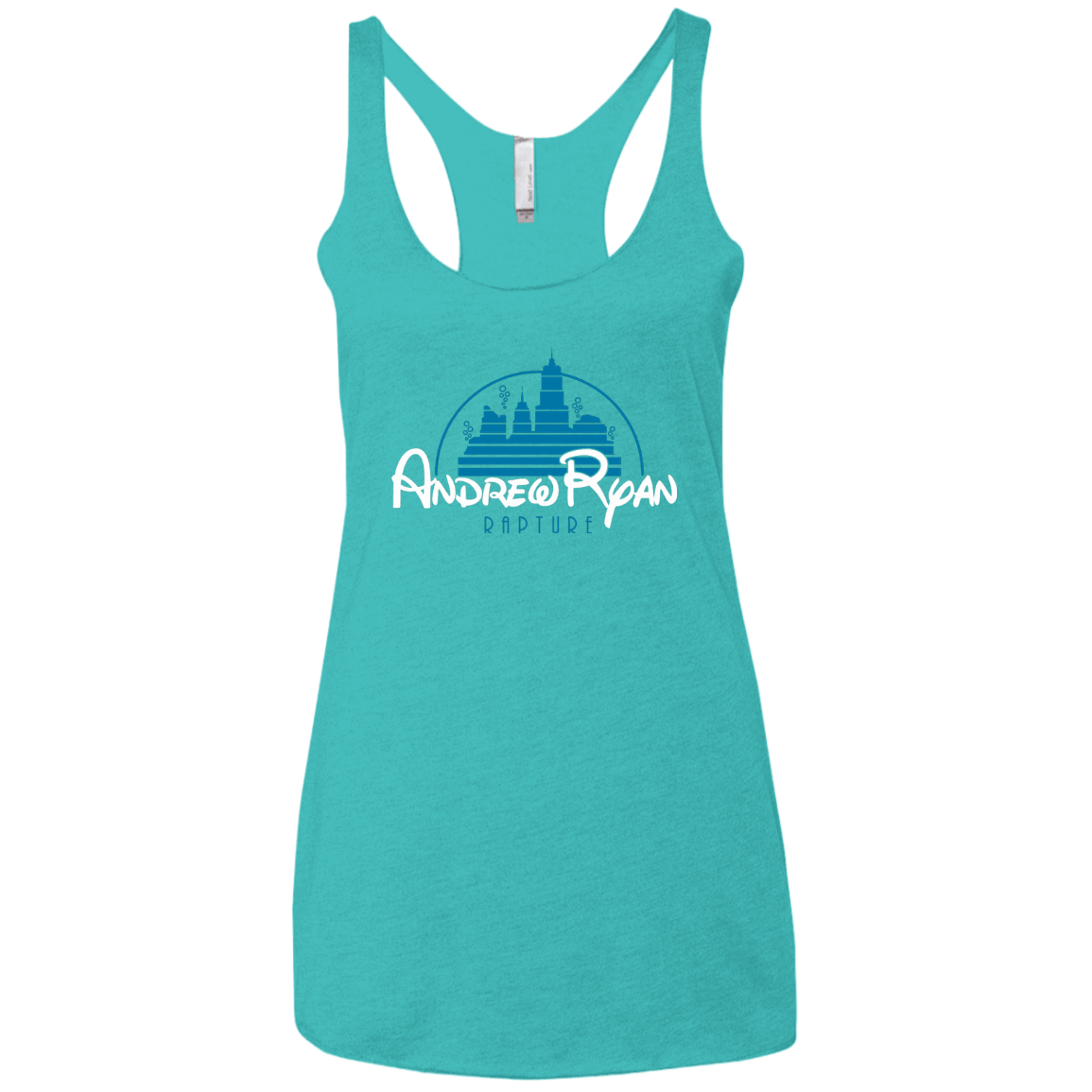 T-Shirts Tahiti Blue / X-Small ANDREWRYAN Women's Triblend Racerback Tank