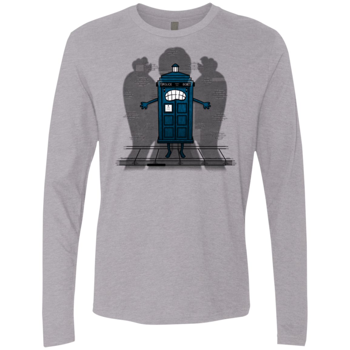 T-Shirts Heather Grey / Small Angels Are Here Men's Premium Long Sleeve