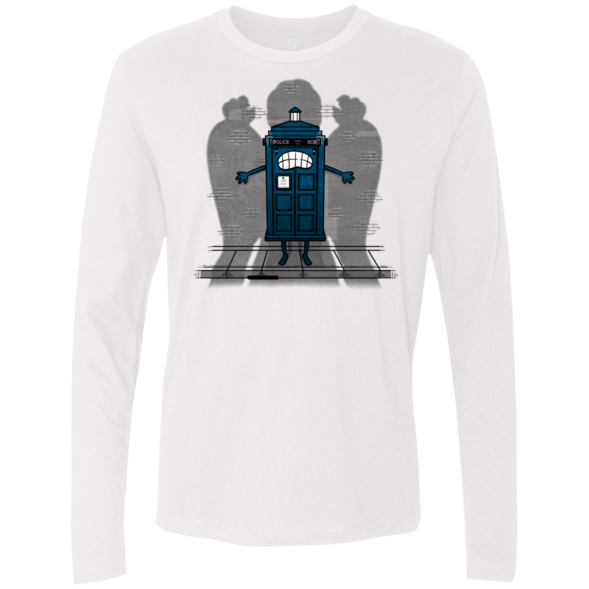 T-Shirts White / Small Angels Are Here Men's Premium Long Sleeve