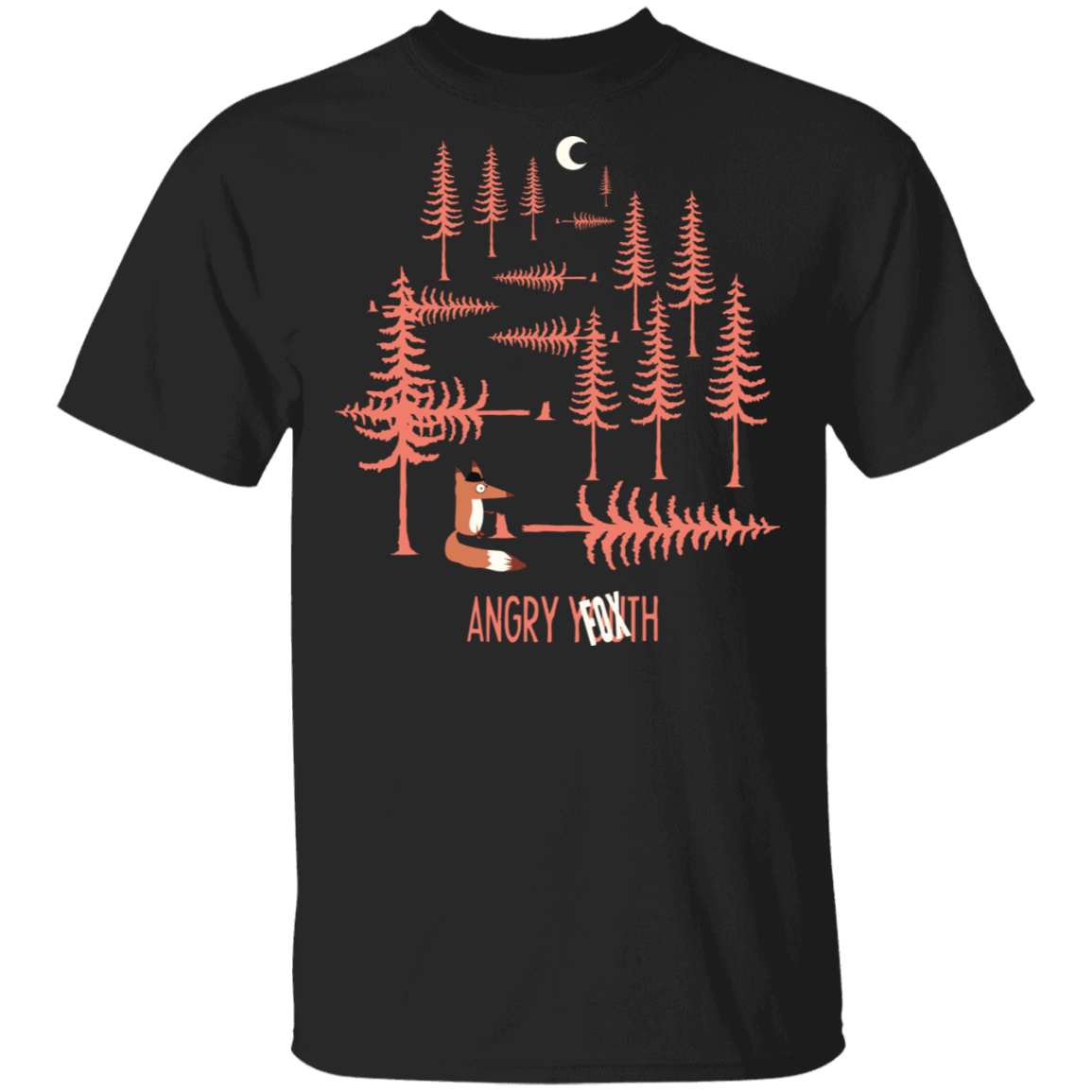 T-Shirts Black / S Angry Fox T-Shirt