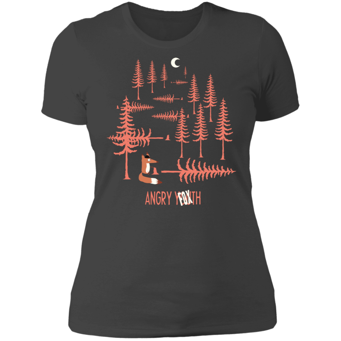 T-Shirts Heavy Metal / S Angry Fox Women's Premium T-Shirt