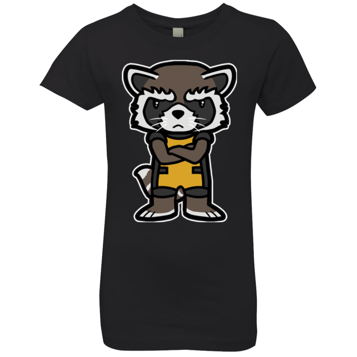 T-Shirts Black / YXS Angry Racoon Girls Premium T-Shirt