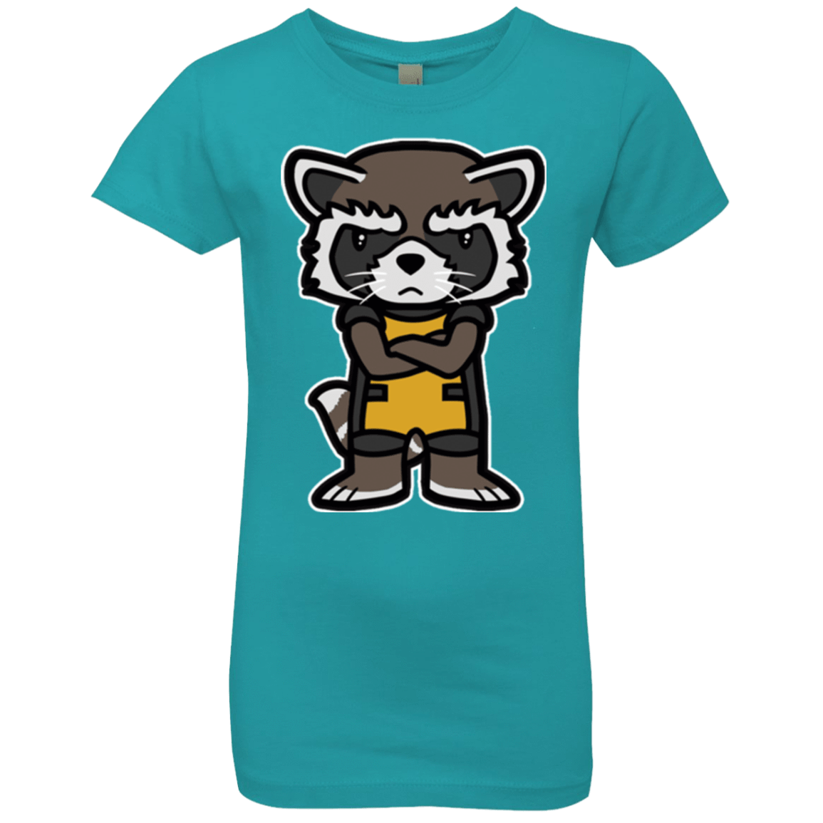 T-Shirts Tahiti Blue / YXS Angry Racoon Girls Premium T-Shirt