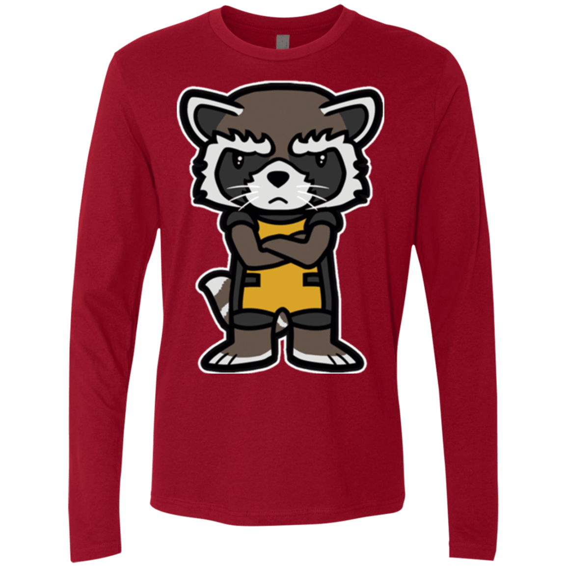 T-Shirts Cardinal / Small Angry Racoon Men's Premium Long Sleeve