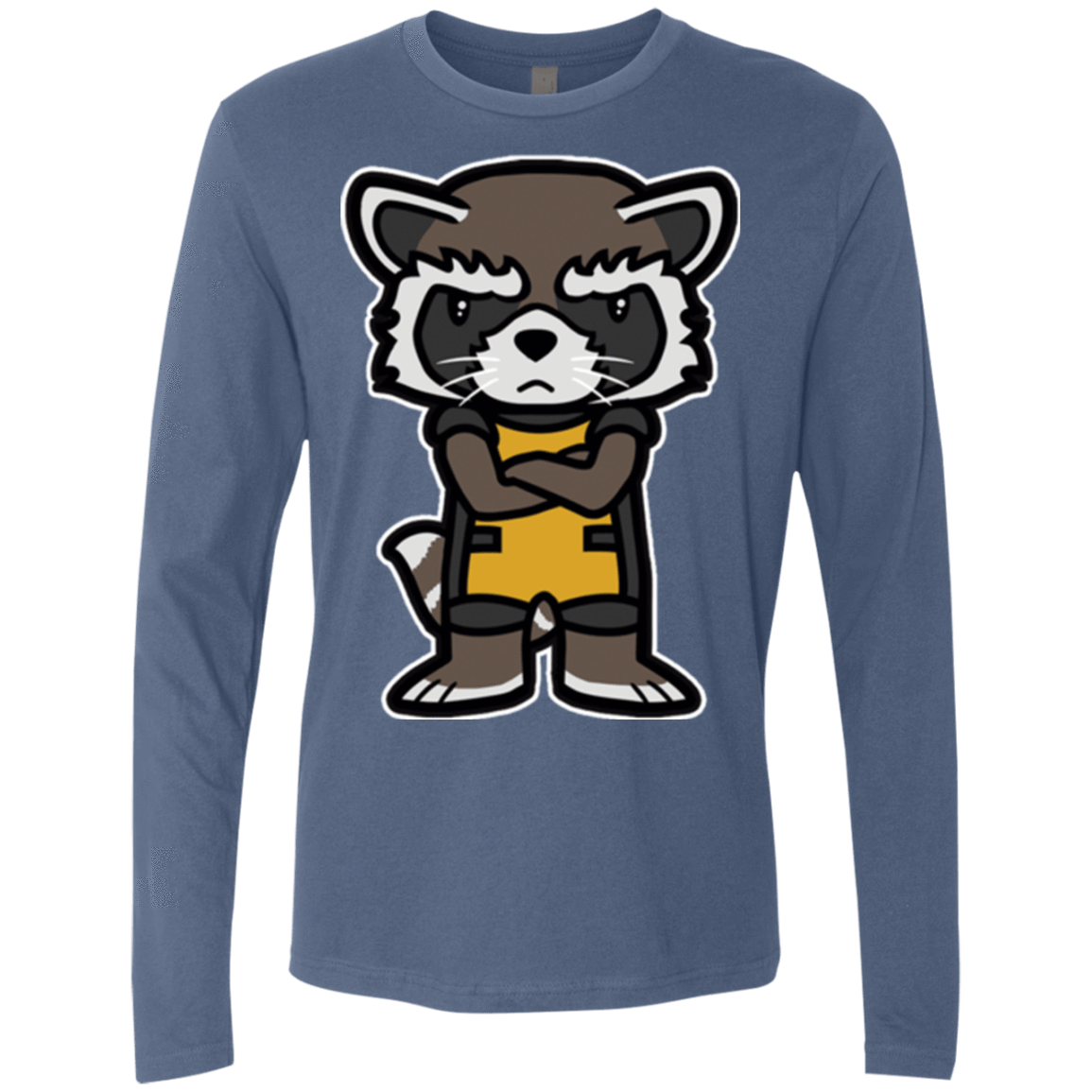 T-Shirts Indigo / Small Angry Racoon Men's Premium Long Sleeve