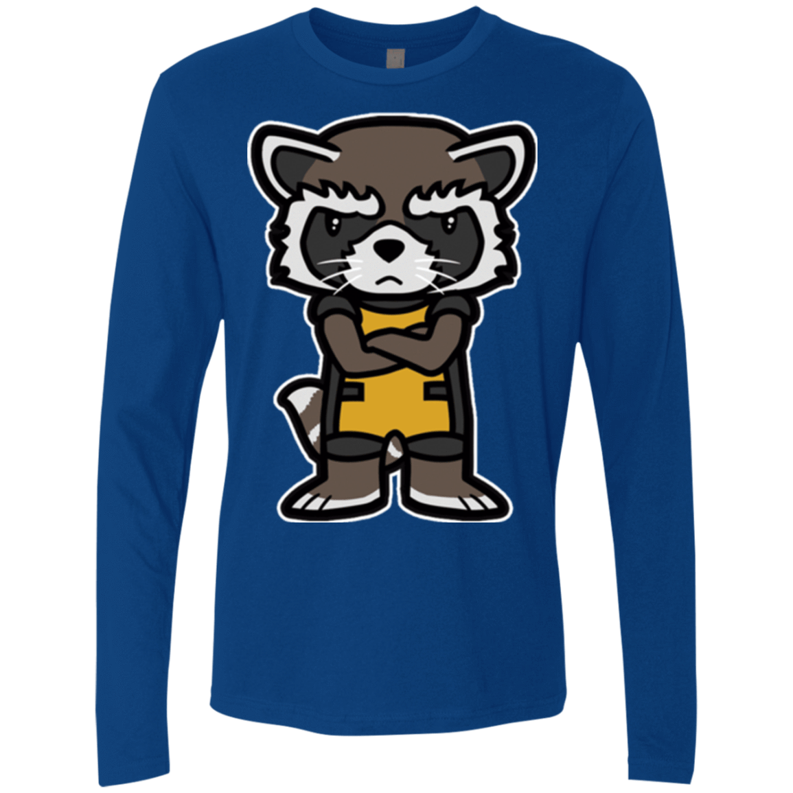 T-Shirts Royal / Small Angry Racoon Men's Premium Long Sleeve