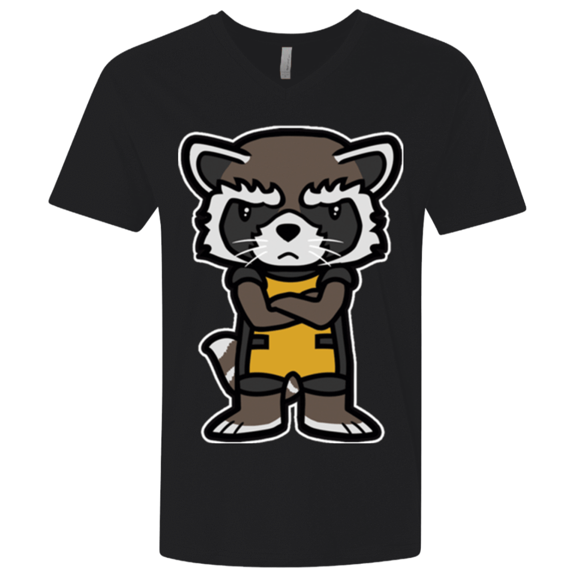 T-Shirts Black / X-Small Angry Racoon Men's Premium V-Neck