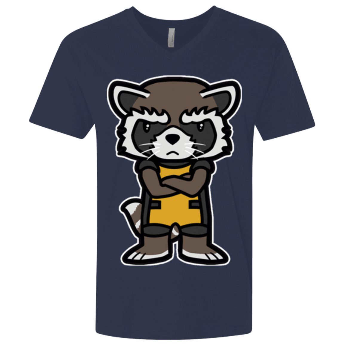 T-Shirts Midnight Navy / X-Small Angry Racoon Men's Premium V-Neck