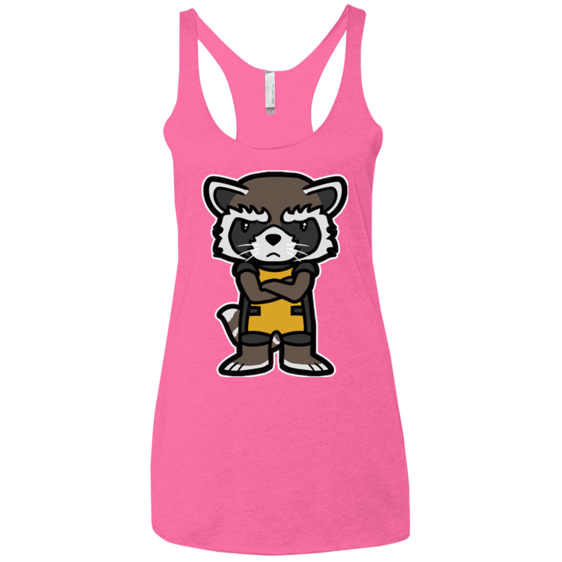 T-Shirts Vintage Pink / X-Small Angry Racoon Women's Triblend Racerback Tank