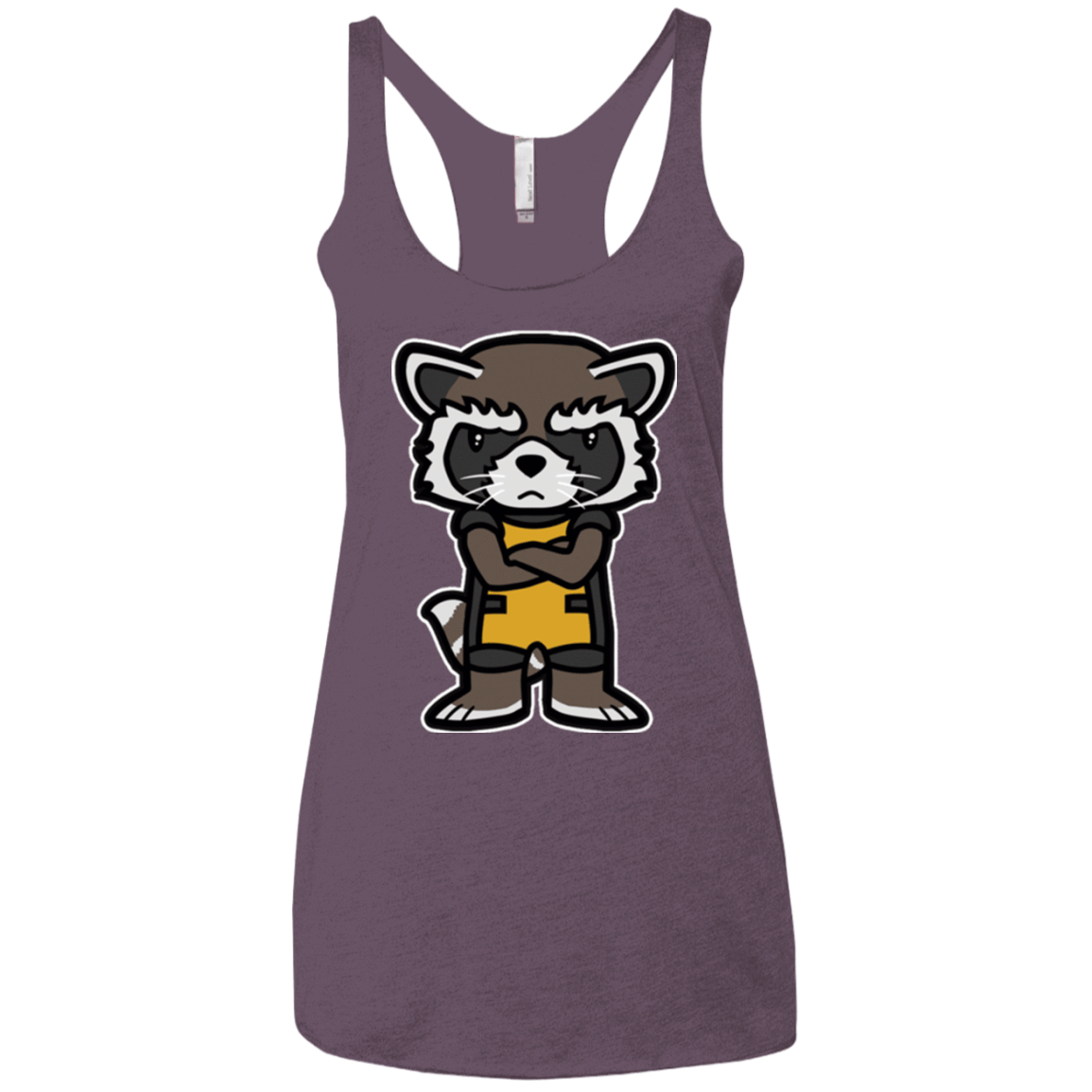 T-Shirts Vintage Purple / X-Small Angry Racoon Women's Triblend Racerback Tank