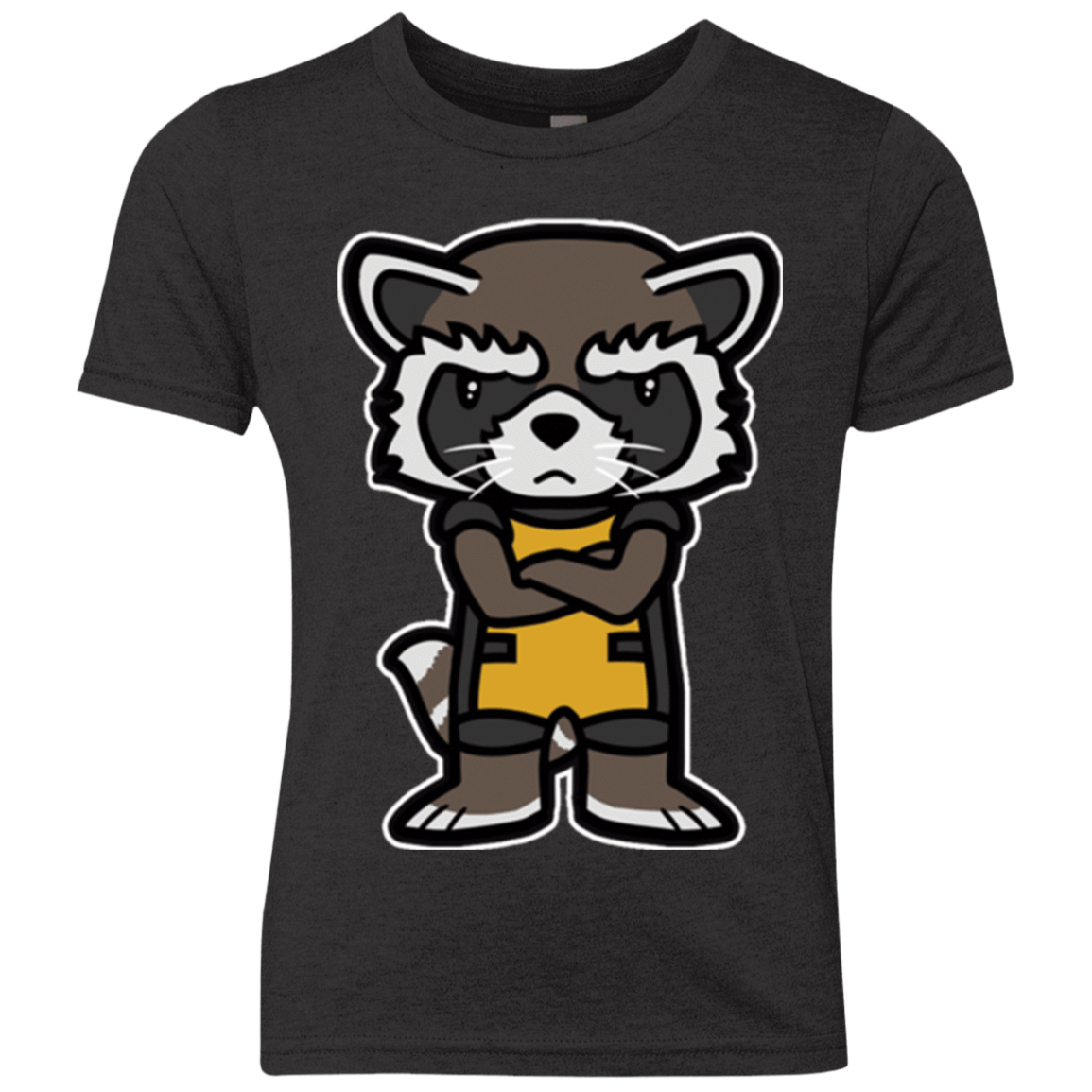 T-Shirts Vintage Black / YXS Angry Racoon Youth Triblend T-Shirt