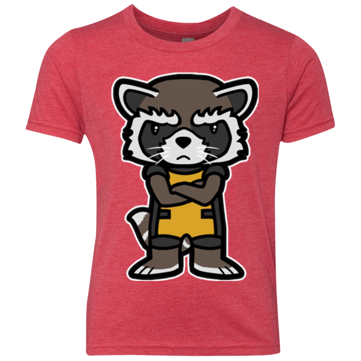 T-Shirts Vintage Red / YXS Angry Racoon Youth Triblend T-Shirt