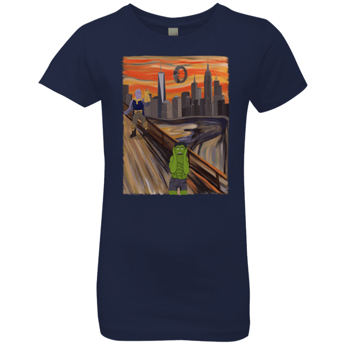 T-Shirts Midnight Navy / YXS Angry Scream Girls Premium T-Shirt