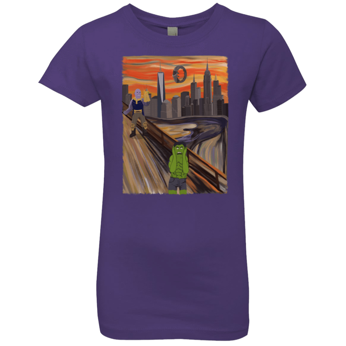 T-Shirts Purple Rush / YXS Angry Scream Girls Premium T-Shirt