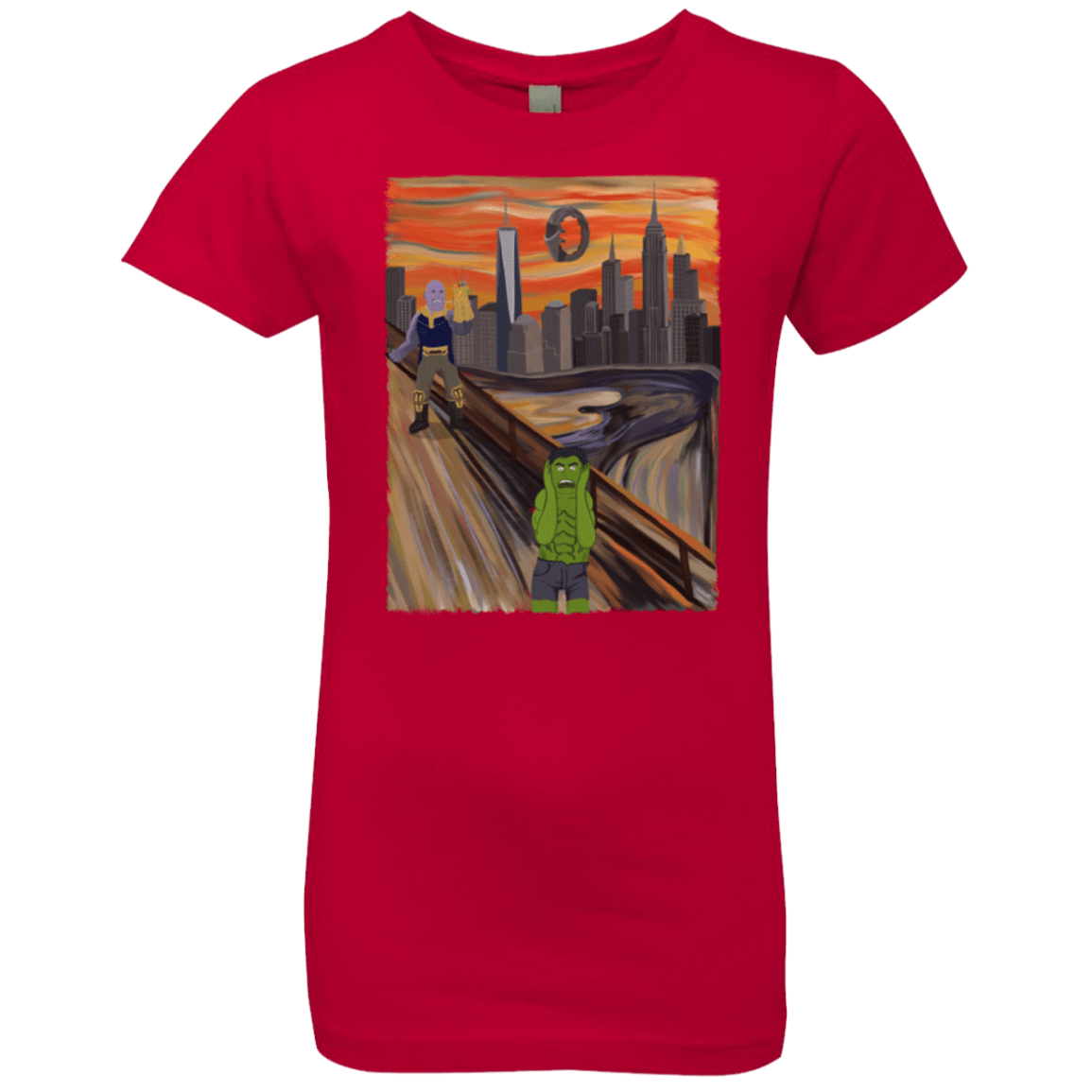 T-Shirts Red / YXS Angry Scream Girls Premium T-Shirt