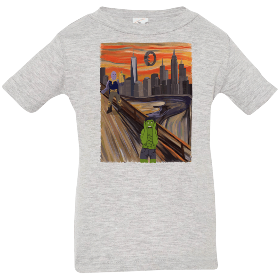 T-Shirts Heather Grey / 6 Months Angry Scream Infant Premium T-Shirt