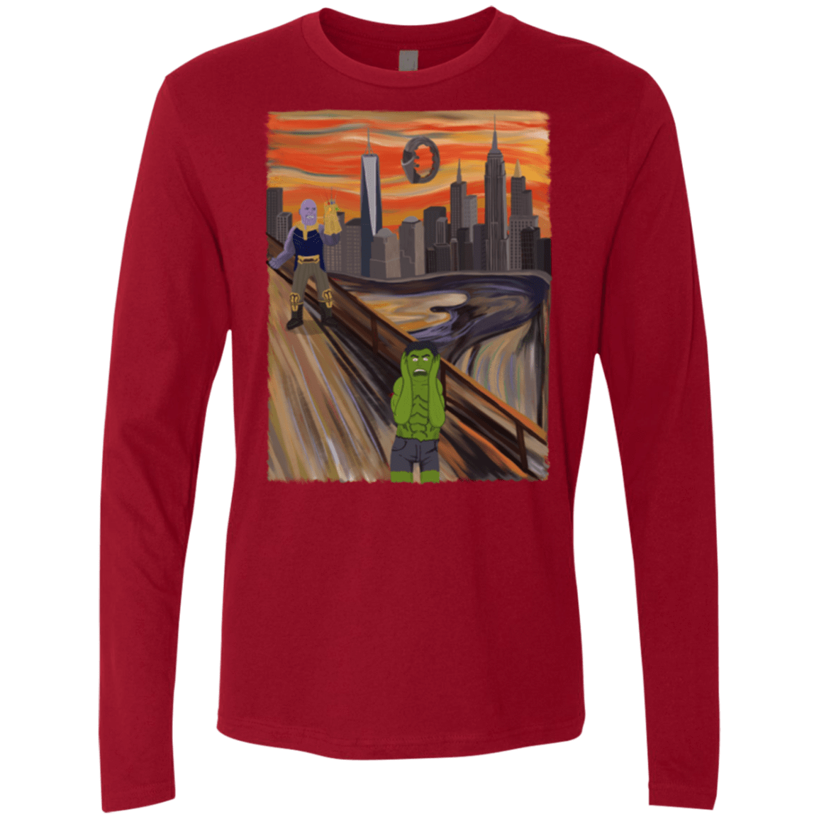 Angry Scream Men's Premium Long Sleeve