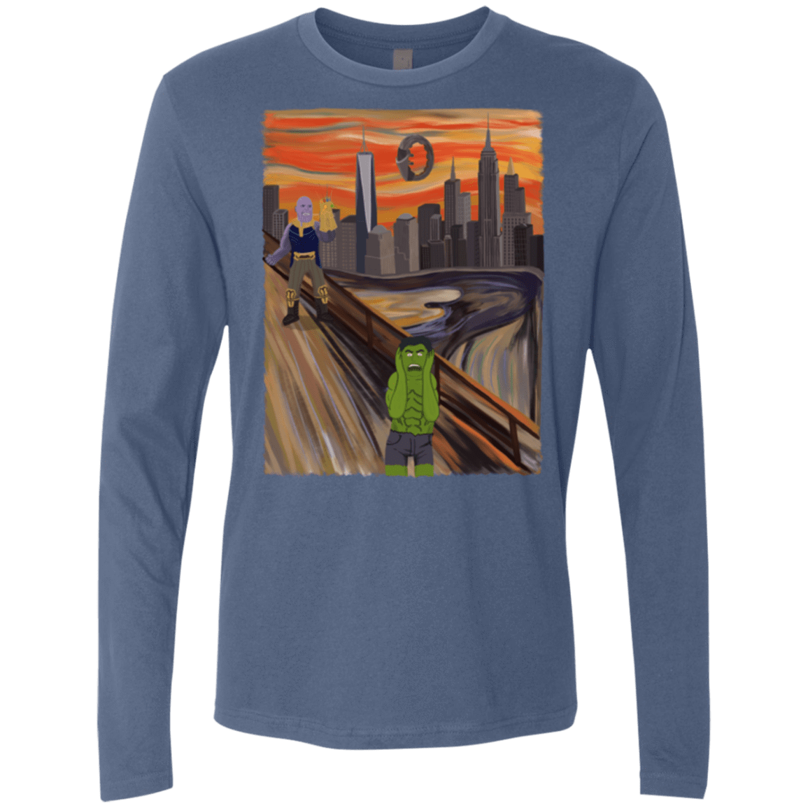 Angry Scream Men's Premium Long Sleeve
