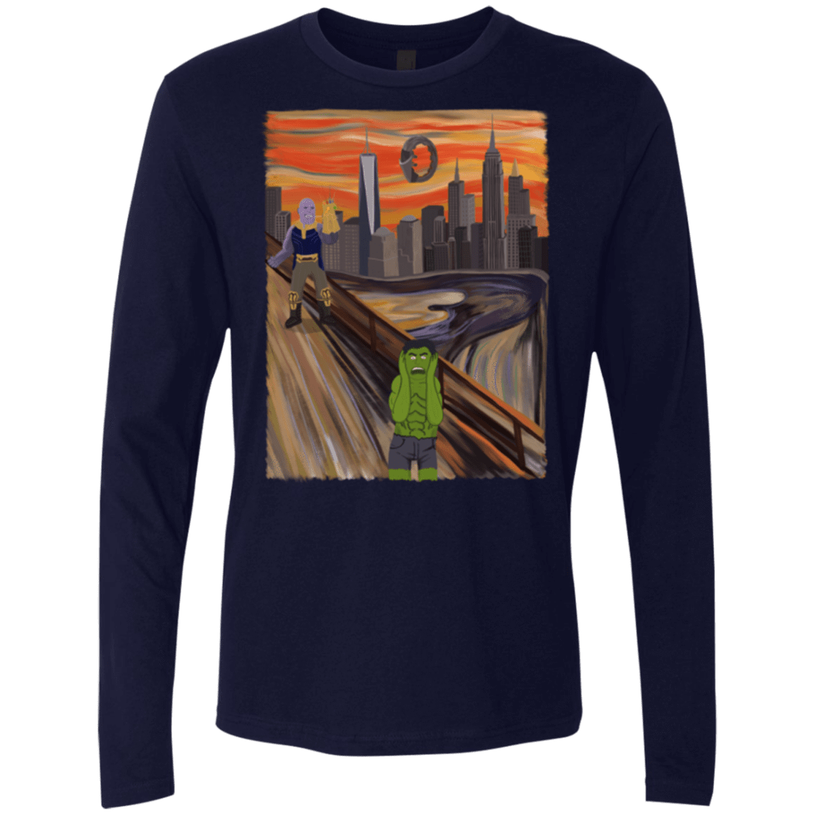 Angry Scream Men's Premium Long Sleeve