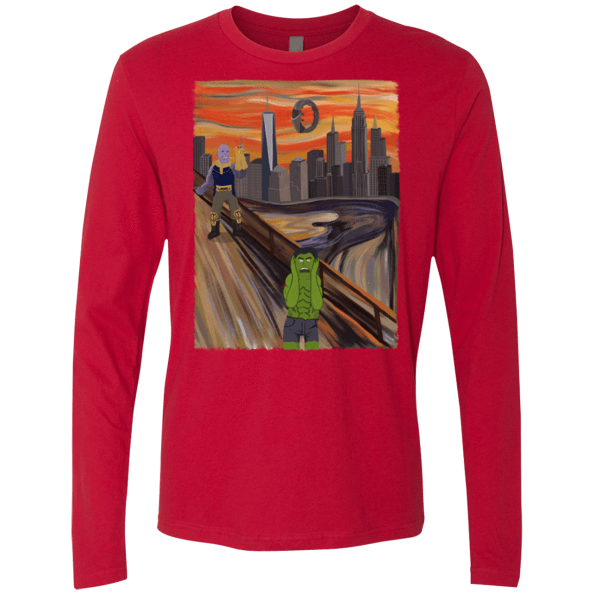 Angry Scream Men's Premium Long Sleeve
