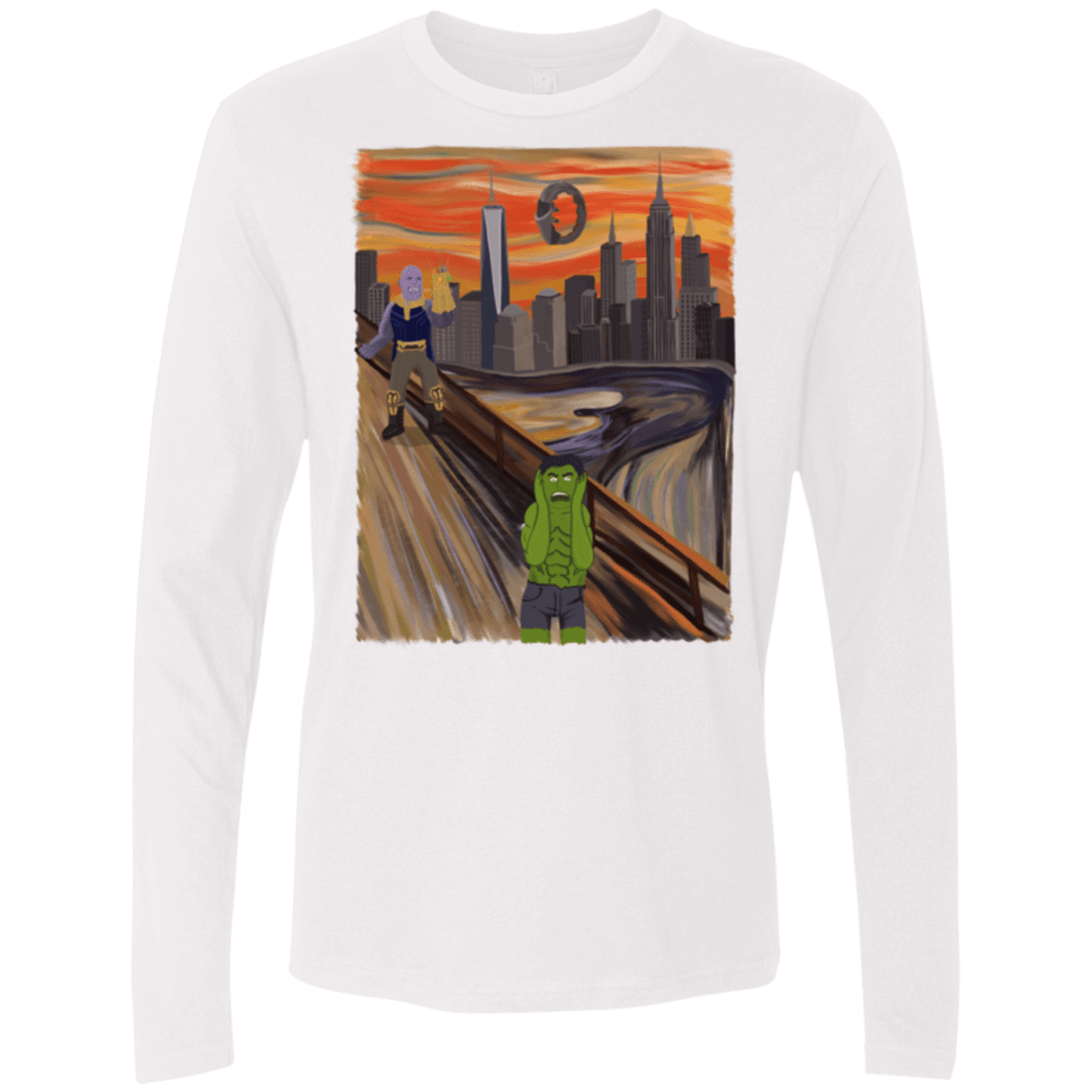 Angry Scream Men's Premium Long Sleeve
