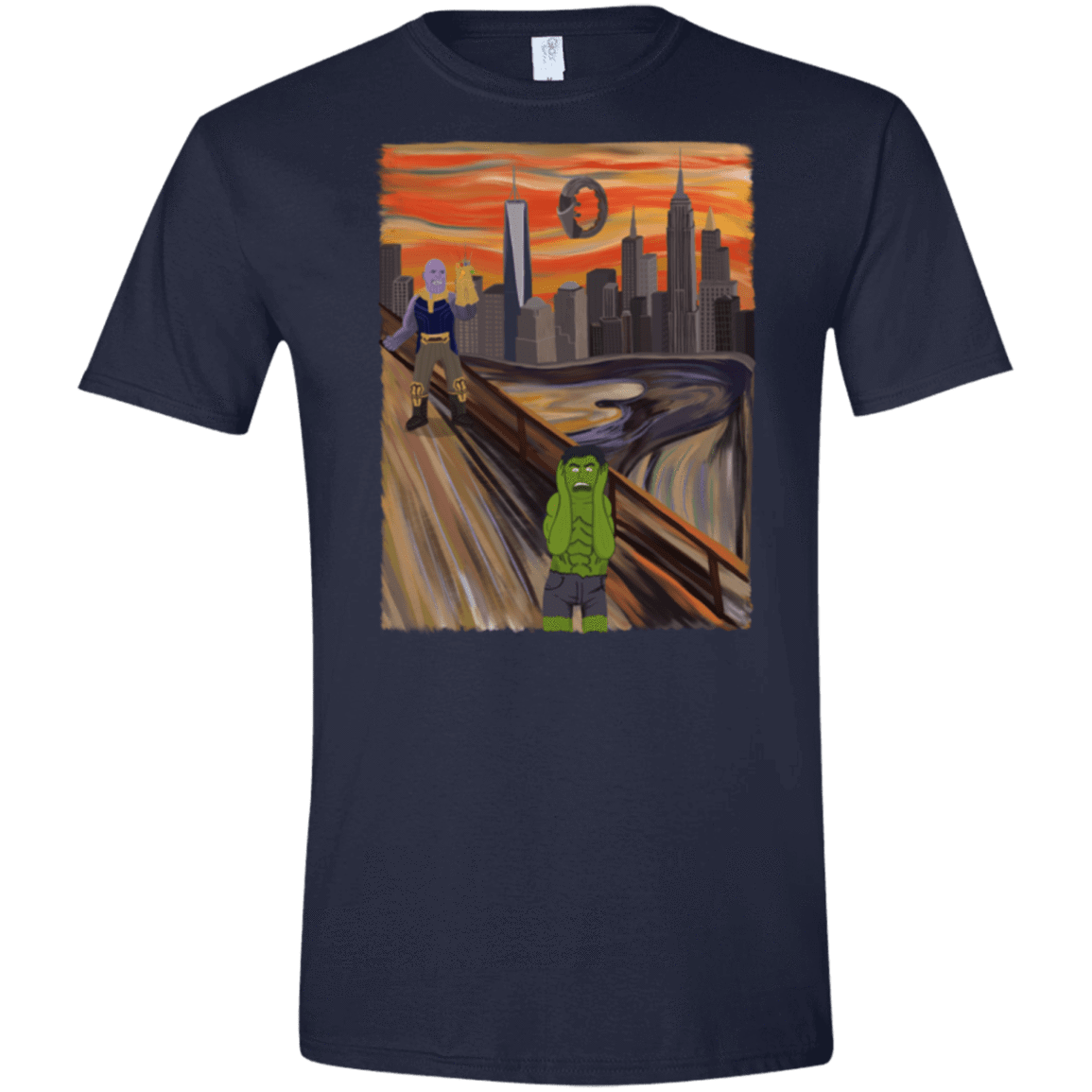 T-Shirts Navy / X-Small Angry Scream Men's Semi-Fitted Softstyle