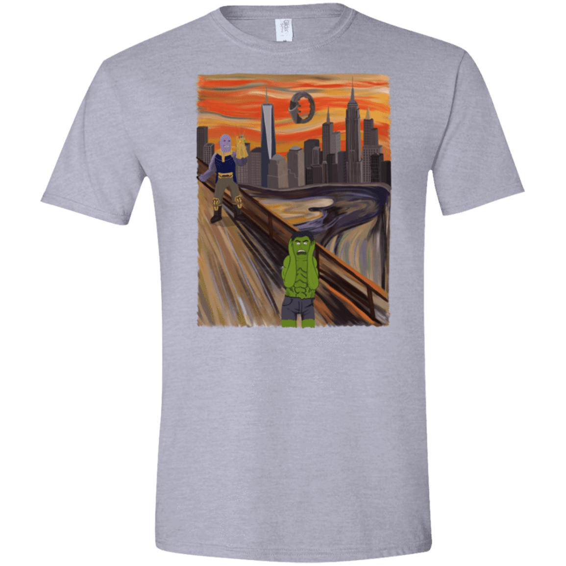 T-Shirts Sport Grey / X-Small Angry Scream Men's Semi-Fitted Softstyle