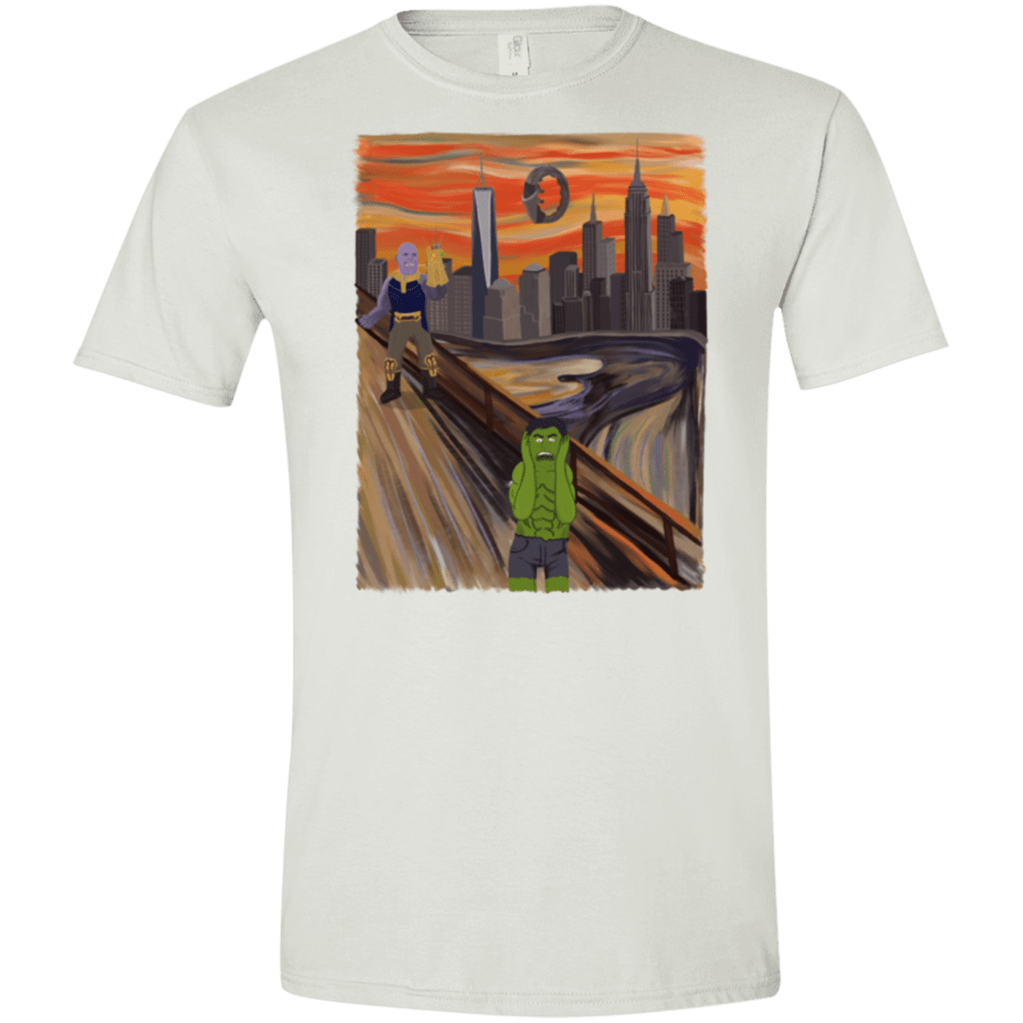 T-Shirts White / X-Small Angry Scream Men's Semi-Fitted Softstyle