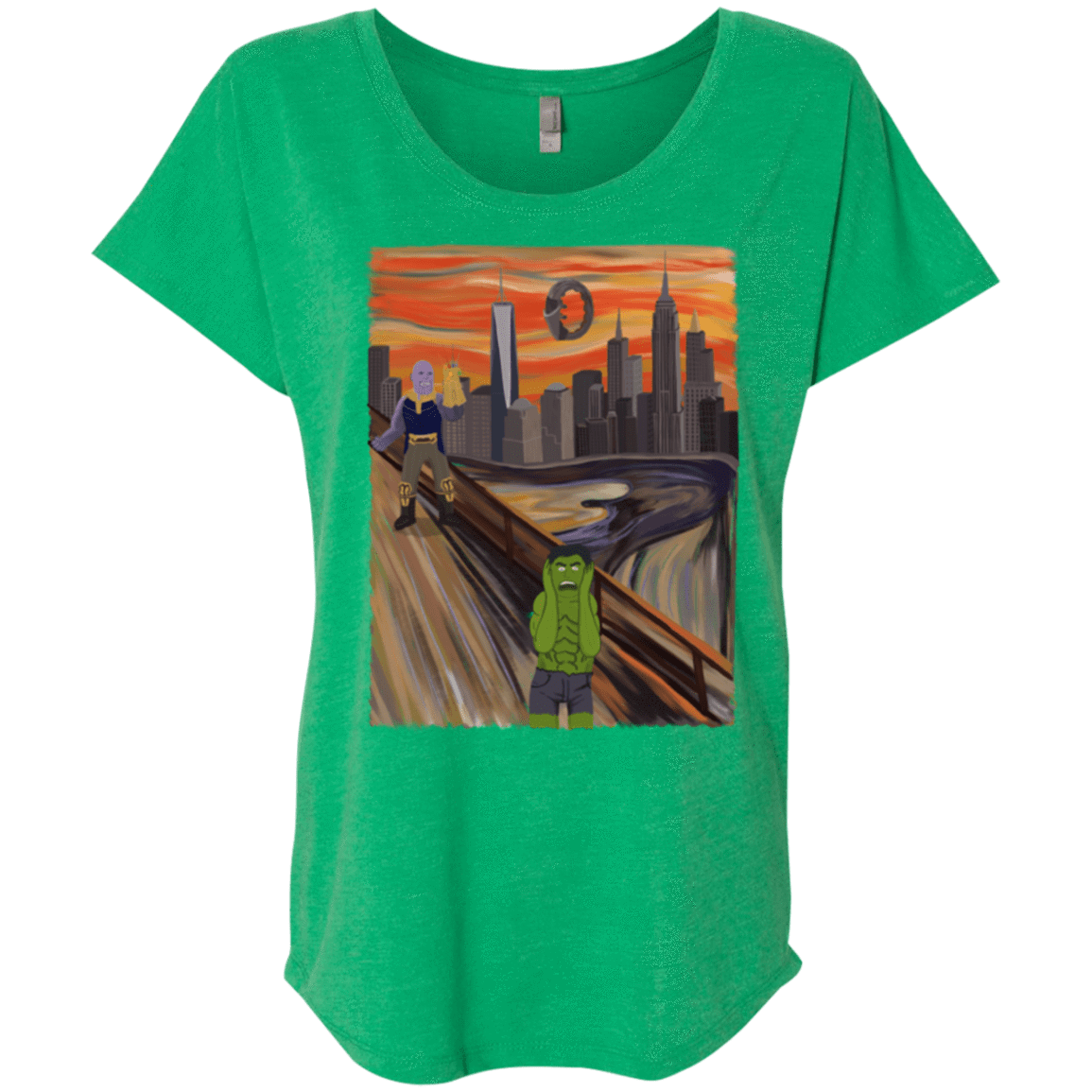 Angry Scream Triblend Dolman Sleeve