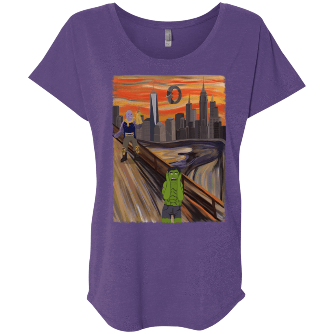 Angry Scream Triblend Dolman Sleeve